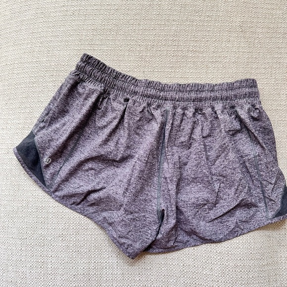 Gray Lululemon Hotty hot 2 in shorts, mid waisted - Picture 2 of 3